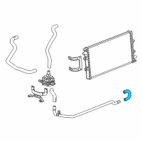 OEM 2014 Cadillac CTS Intercooler Hose Diagram - 22990638