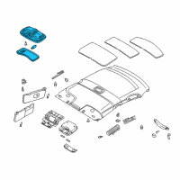 OEM 2003 Kia Rio Lamp-Room Diagram - 0K34W5131006