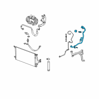 OEM 2005 Pontiac Montana Evaporator Hose Diagram - 15913003