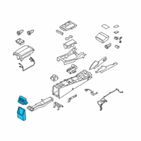 OEM Kia K900 Center Console Base Diagram - 84640J6500RB3