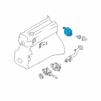 OEM 1999 Nissan Altima Thermostat Housing Diagram - 11061-F440A