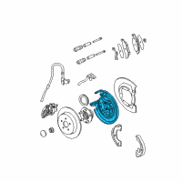 OEM 2002 Chrysler PT Cruiser Adapter-Disc Brake CALIPER Diagram - 5073649AA