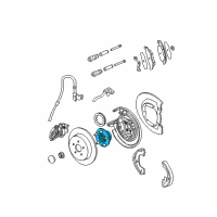 OEM 2001 Chrysler PT Cruiser Brake Hub And Bearing Diagram - 4860074AA