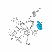 OEM 2006 Dodge Ram 1500 Front Steering Knuckle Diagram - 5290702AB