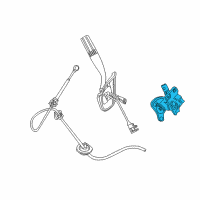 OEM 2012 Ford F-250 Super Duty Gearshift Housing Diagram - CC3Z-7210-AC