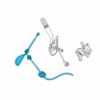 OEM 2014 Ford F-350 Super Duty Shift Control Cable Diagram - DC3Z-7E395-A