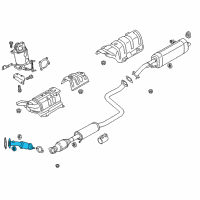 OEM 2018 Hyundai Elantra Front Muffler Assembly Diagram - 28610-F3600