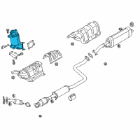 OEM Hyundai Elantra Catalyst Case Assembly Diagram - 28530-03BB4