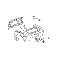 OEM 2009 Chevrolet Corvette Latch Diagram - 25821796