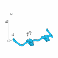 OEM Mercury Stabilizer Bar Diagram - 8G1Z-5482-A