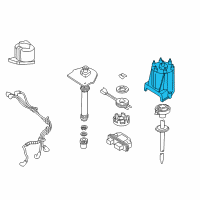 OEM 1984 GMC Caballero Cap Asm, Distributor Diagram - 19110930