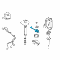 OEM 1985 Chevrolet Astro Control Asm, Distributor Vacuum Diagram - 19138059