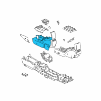 OEM 2004 Chrysler Pacifica Console-Floor Diagram - YT991DVAA