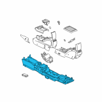 OEM 2004 Chrysler Pacifica Base-Floor Console Diagram - 5102443AA