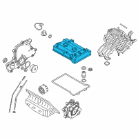 OEM 2015 BMW i3 Cylinder Head Cover Diagram - 11-12-8-528-950