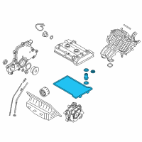 OEM 2015 BMW i3 Gasket Set, Cylinder Head Cover Diagram - 11-12-8-551-906