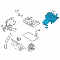 OEM 2016 BMW i3 Intake Manifold System Diagram - 11-61-8-530-103