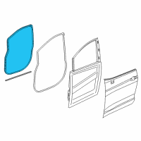 OEM Chrysler Pacifica WEATHERSTRIP-Front Door Opening Diagram - 68313520AD