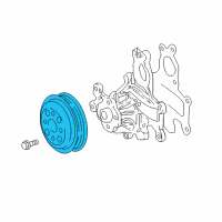 OEM 2021 Lexus LS500 PULLEY, Water Pump Diagram - 16173-70021