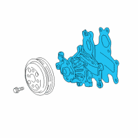 OEM Lexus LS500 Water Pump Assembly Diagram - 16100-79505