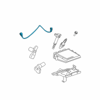 OEM Mercury Knock Sensor Diagram - AU5Z-12A699-A