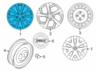 OEM Nissan Rogue Sport Wheel-Aluminum Diagram - D0C00-6MR1A