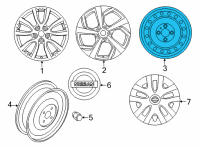 OEM 2014 Nissan Rogue Select Wheel Assy-Disc Diagram - 40300-3RB0C