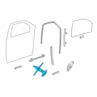 OEM Chevrolet Uplander Regulator Arm Diagram - 16629470