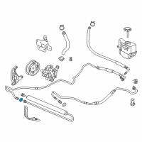 OEM 2018 Cadillac XTS Return Hose Seal Diagram - 13280138