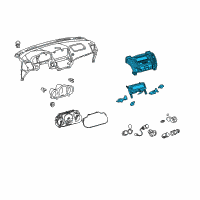 OEM 2008 Lexus RX400h Control & Panel Assy, Integration Diagram - 84010-48212
