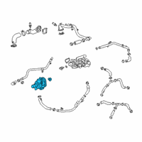 OEM 2020 GMC Sierra 1500 Water Pump Diagram - 12706665