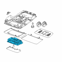 OEM Buick Reading Lamp Assembly Diagram - 22856790