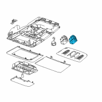 OEM 2015 Chevrolet Cruze Sunroof Switch Diagram - 13273242