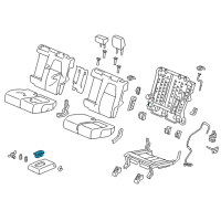 OEM 2020 Honda CR-V Holder, Rear Armrest Cup (Deep Black) Diagram - 82183-TLA-A01ZC