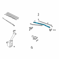 OEM 1996 Honda Civic Link, FR. Wiper Diagram - 76530-S01-A05