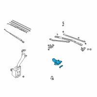 OEM 1993 Honda Civic Motor (Itt Automotive) Diagram - 76574-S01-A07