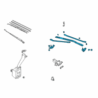 OEM 2000 Honda Civic Link, FR. Wiper Diagram - 76530-S04-G01