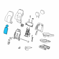 OEM 2010 Cadillac CTS Seat Back Heater Diagram - 25994410