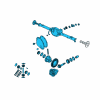 OEM 2005 Dodge Ram 1500 Axle-Service Rear Diagram - 5072512AG