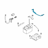 OEM Nissan Rogue Cable-Battery To Body Diagram - 24080-4BA6A