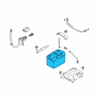 OEM 2017 Nissan Rogue Batteries Diagram - 244104BC0A