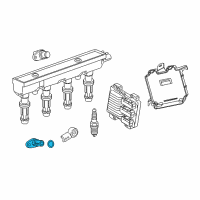 OEM 2018 Buick Encore Crankshaft Sensor Diagram - 25195551