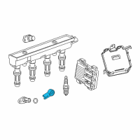 OEM 2015 Chevrolet Cruze Knock Sensor Diagram - 25201064