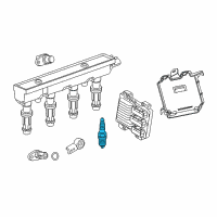 OEM 2014 Chevrolet Sonic Spark Plug Diagram - 12681655