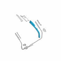 OEM 2010 BMW 535i xDrive Trim Panel Column, Rear Left Diagram - 51-43-6-980-009