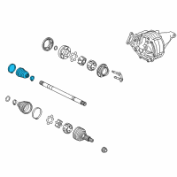 OEM Cadillac CTS Inner Boot Diagram - 25782407