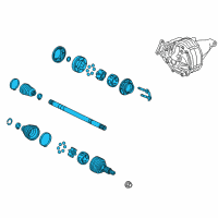 OEM 2014 Cadillac CTS Axle Assembly Diagram - 22776827