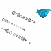 OEM 2011 Cadillac CTS Differential Carrier Assembly (3.23 Ratio) Diagram - 25979053