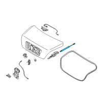 OEM Kia Amanti Lifter-Trunk Lid Diagram - 817713F500