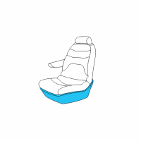 OEM 2001 Dodge Grand Caravan Seat Cushion Pad Diagram - UD701L5AA